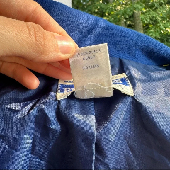 Pendleton Vintage Royal Blue Wool Blazer Large 16 - Picture 9 of 12